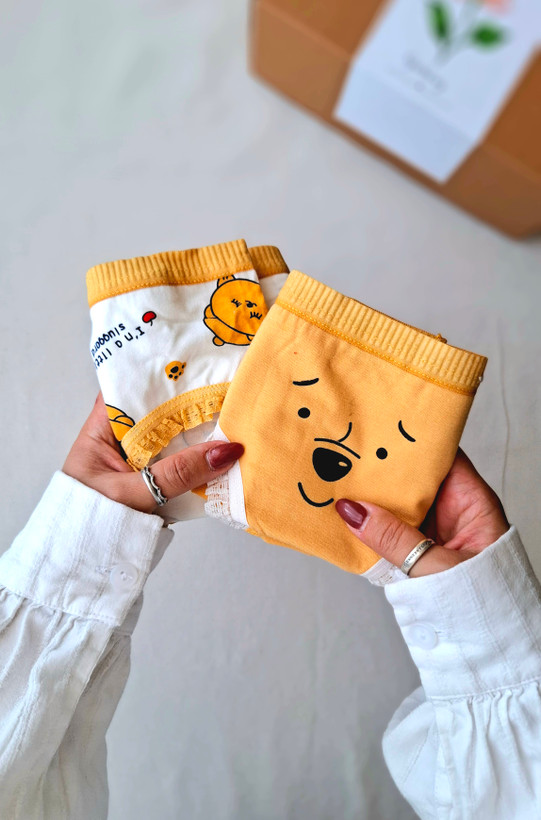 پک شورت زنانه خرسی عسلی